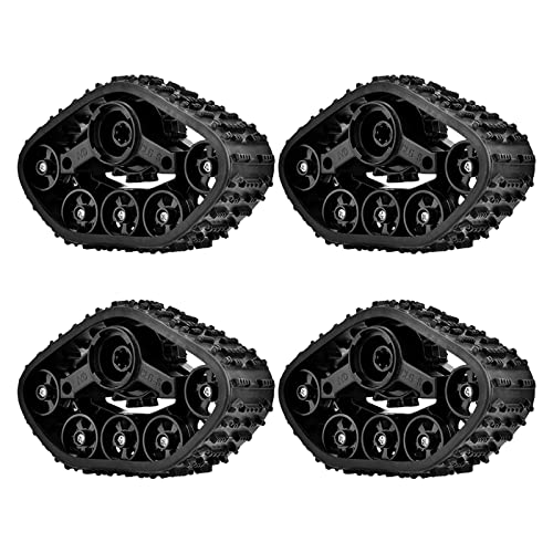 Lybunair 4-teiliges RC-Auto-Reifen-Set, RC-Gummi-Raupenreifen, RC-Auto-Reifenrad für 1/16 RC Millitary Truck Lybunair 4-teiliges RC-Auto-Reifen-Set, RC-Gummi-Raupenreifen, RC-Auto-Reifenrad für 1/16 RC Millitary Truck von Lybunair