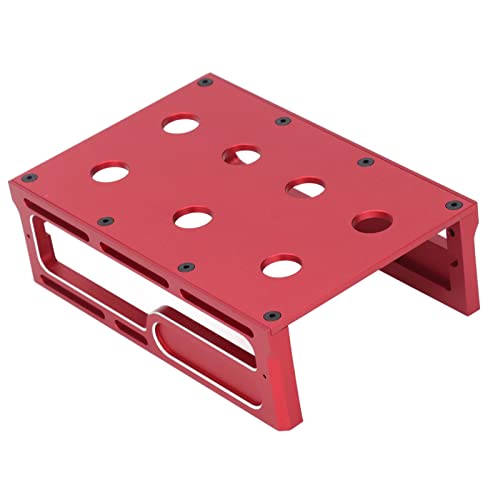 Lybunair Aluminiumlegierung RC Auto Arbeitsständer Reparaturstation, RC Car Reparatur Workstation mit Schraubablage für 1/8 1/10 RC Truck Car von Lybunair