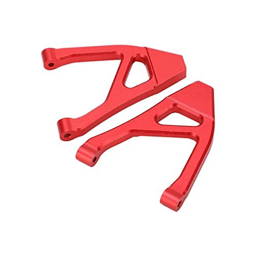 Lybunair Aluminiumlegierung RC Hinterer Oberer Aufhngungsarm fr 1/16 RC Autos, 1 Paar (Red) von Lybunair
