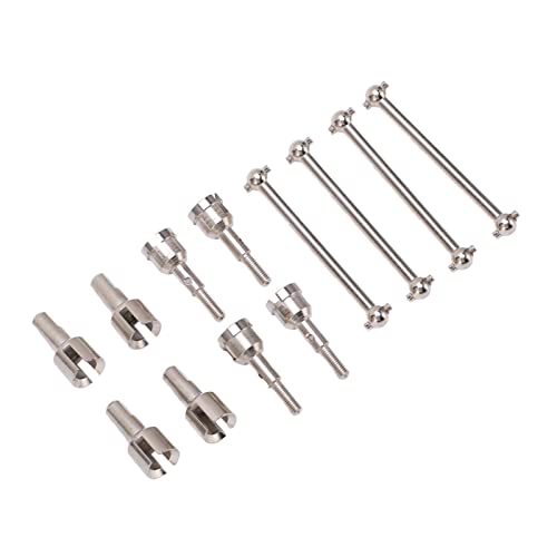 Lybunair RC Dog Bone Antriebswelle RC Dogbone Adapter Diff Cup Joint Achse Passend für A949 A959 A969 A979 K929 1/18 RC Autos (Silver) von Lybunair