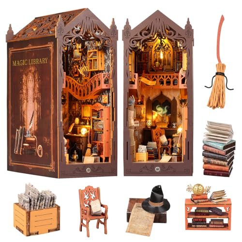 Lycidae DIY Magical World Book Nook Kit & Dollhouse Craft Kits für Erwachsene DIY Miniature House mit Licht, 3D Puzzle Buchstützen aus Holz, Kreative Geschenkdekoration für Erwachsene ab 14+ Lycidae DIY Magical World Book Nook Kit & Dollhouse Craft Kits für Erwachsene DIY Miniature House mit Licht, 3D Puzzle Buchstützen aus Holz, Kreative Geschenkdekoration für Erwachsene ab 14+ von Lycidae