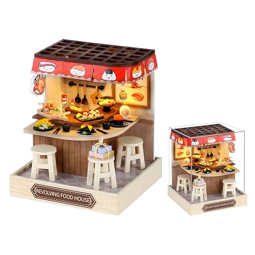 Lycidae Miniaturhaus-Set zum Selbermachen, Mini-Puppenhäuser, 3D-Holz-Set mit LED und Staubschutz, handgefertigtes Handwerk für Kinder, Teenager, Erwachsene, Freunde, Geburtstag, Heimdekoration Lycidae Miniaturhaus-Set zum Selbermachen, Mini-Puppenhäuser, 3D-Holz-Set mit LED und Staubschutz, handgefertigtes Handwerk für Kinder, Teenager, Erwachsene, Freunde, Geburtstag, Heimdekoration von Lycidae
