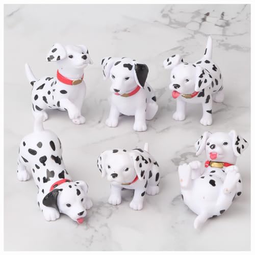 Mini-Hundefiguren, Dalmatiner, Feengarten, Puppenhaus, Miniatur-Figuren für Kuchen, Cupcake-Topper, Feengarten, Miniatur-Moos-Landschaft, DIY, Terrarium, Handwerk, Ornament, Büro, Heimdekoration, 6 Mini-Hundefiguren, Dalmatiner, Feengarten, Puppenhaus, Miniatur-Figuren für Kuchen, Cupcake-Topper, Feengarten, Miniatur-Moos-Landschaft, DIY, Terrarium, Handwerk, Ornament, Büro, Heimdekoration, 6 von Lynkaye