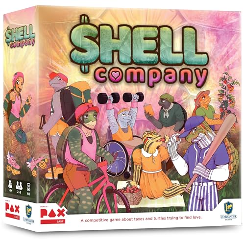 Lynnvander Studios: Shell Company: Don't Write Me Off – Strategie-Brettspiel, Steuern und Liebe finden (als Schildkröte), ab 14 Jahren, 2–6 Spieler, 60 Minuten von Lynnvander Studios