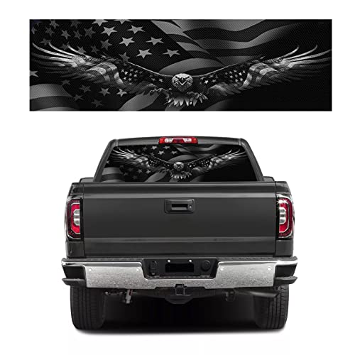 LynsaTac 165.1x55.9 cm Aufkleber mit amerikanischer Flagge, Adler-Aufkleber für LKWs, SUVs, amerikanische Flagge, Fensteraufkleber, Einheitsgröße, passend für die meisten Pickup-Trucks (Eagle Flag-2) LynsaTac 165.1x55.9 cm Aufkleber mit amerikanischer Flagge, Adler-Aufkleber für LKWs, SUVs, amerikanische Flagge, Fensteraufkleber, Einheitsgröße, passend für die meisten Pickup-Trucks (Eagle Flag-2) von LynsaTac