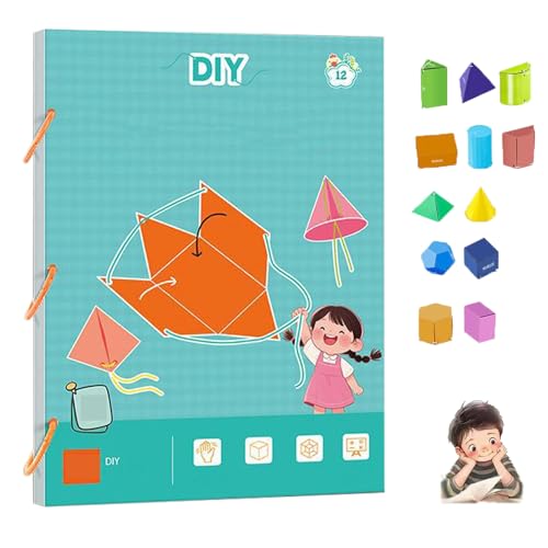 Pull String 3D Geometry Learning Book,Pull String 3D-Geometrie-lernbuch,Geometrie für anfänger mit feststoffe geometrische Modelle,mit zugschnur,Learning Volume and Surface Formulas-12-model Pull String 3D Geometry Learning Book,Pull String 3D-Geometrie-lernbuch,Geometrie für anfänger mit feststoffe geometrische Modelle,mit zugschnur,Learning Volume and Surface Formulas-12-model von Lyoveu