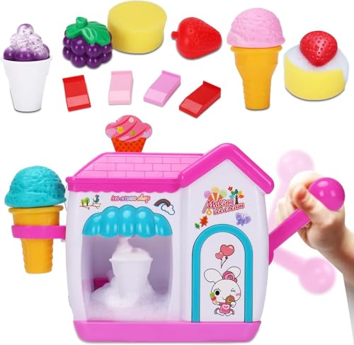 Badewannenspielzeug ab 1 2 3 4 5 Jahre, Eismaschine Badespielzeug Baby, Wasserspielzeug Kinder Spielzeug ab 1 2 3 4 5 Jahr Mädchen Junge, Schaummaschine Badewanne Spielzeug Geschenk für Mädchen Junge Badewannenspielzeug ab 1 2 3 4 5 Jahre, Eismaschine Badespielzeug Baby, Wasserspielzeug Kinder Spielzeug ab 1 2 3 4 5 Jahr Mädchen Junge, Schaummaschine Badewanne Spielzeug Geschenk für Mädchen Junge von Lypsochaat