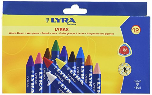 LYRA 5701120 - Lyrax Wachs-Riesen Pappetui 12 sortierte Farben von LYRA