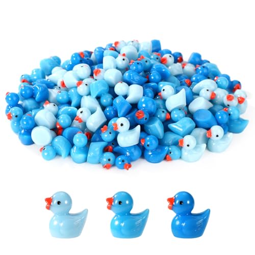 120 Stück Mini Enten aus Kunstharz mit Blauem Motiv, Süße Kleine Enten Dekoration Miniatur Entenfiguren Kleine Enten Ornamente Spielzeug für Puppenhaus Landschafts Ornament Geschenkaustausch 120 Stück Mini Enten aus Kunstharz mit Blauem Motiv, Süße Kleine Enten Dekoration Miniatur Entenfiguren Kleine Enten Ornamente Spielzeug für Puppenhaus Landschafts Ornament Geschenkaustausch von Lyreh