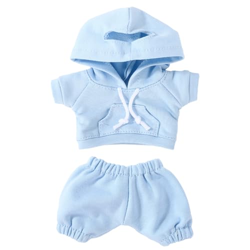 17cm Puppenkleidung Set, Lustige Mode Puppenpullover und Hosen Süß Praktisch Kostümzubehör zum Ankleiden der Figur (Blau) von Lyreh