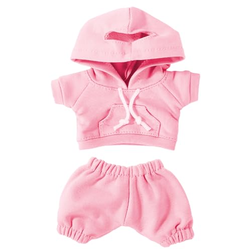 17cm Puppenkleidung Set, Lustige Mode Puppenpullover und Hosen Süß Praktisch Kostümzubehör zum Ankleiden der Figur (Rosa) von Lyreh