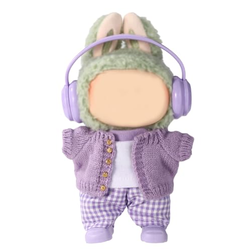 5stk Plüschpuppen Puppenkleidungs Set, Lila Modekleidung für 17cm Puppe Handgefertigte Häkelarbeit Musikreisethema Ankleidezubehör für Plüschtiere Sammlungsdisplay 5stk Plüschpuppen Puppenkleidungs Set, Lila Modekleidung für 17cm Puppe Handgefertigte Häkelarbeit Musikreisethema Ankleidezubehör für Plüschtiere Sammlungsdisplay von Lyreh
