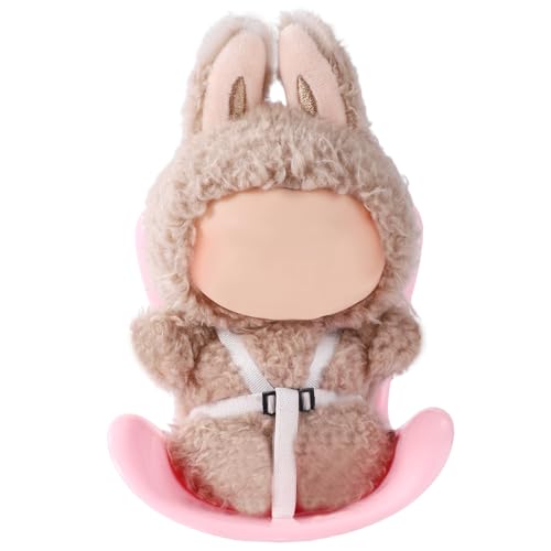 Lyreh Auto-Puppen-Sicherheitssitz, Süß Auto-Lüftungsschlitz-Dekoration Sicherheitssitz Plüsch-Puppensofa zum Ausstellen von Plüschpuppen Spielzeug Funktional Auto-Dekor Innenausstattung (Rosa) von Lyreh