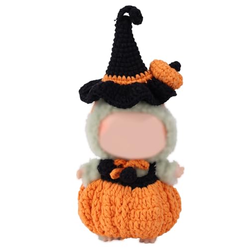 Halloween-Puppenkleidungsset, Süßes Kürbis-Outfit und Hexenhut Perfekt für Sammler und Feiertagsausstellungen (Puppe Nicht im Lieferumfang Enthalten) von Lyreh