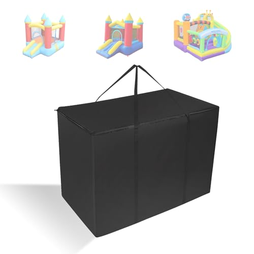 Hüpfburg Tasche, 111x48x71cm Große Langlebige Hüpfburg-Tasche mit Griffen Geeignet zur Aufbewahrung Hüpfburgen Spielzeugen Zelten (Schwarz) von Lyreh