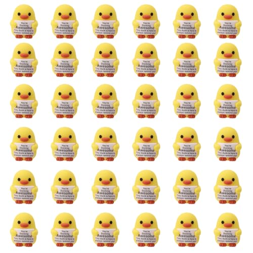 Lyreh 20stk Mini Enten aus PVC, Emotionale Unterstützung Positives Ente mit Positiver Nachrichtenkarte Mini Dekorationen Geburtstags Inspirierendes Geschenk für Freunde Familien Kollegen Lyreh 20stk Mini Enten aus PVC, Emotionale Unterstützung Positives Ente mit Positiver Nachrichtenkarte Mini Dekorationen Geburtstags Inspirierendes Geschenk für Freunde Familien Kollegen von Lyreh