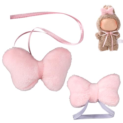 Lyreh 2stk Rosa Schleifen für 17cm Puppenkleidung, Süßes Plüschpuppenzubehör Schleifen Weiche Puppenkleidung Zubehör Kreative Geschenke für Puppen Nur Schleife Enthalten Lyreh 2stk Rosa Schleifen für 17cm Puppenkleidung, Süßes Plüschpuppenzubehör Schleifen Weiche Puppenkleidung Zubehör Kreative Geschenke für Puppen Nur Schleife Enthalten von Lyreh