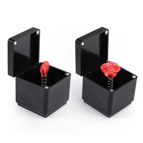 Lyreh 2stk Rote Rose & Rotes Herz Überraschende Pop-Up-Geschenkbox, 3D-Gedruckte Überraschungsbox Valentinstagsgeschenke Rosenherz in Einer Geschenkbox für Familie Freunde Liebhaber von Lyreh