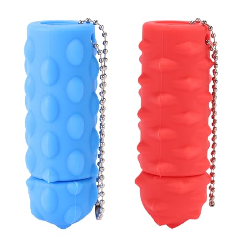 Lyreh 2stk Zappel-Schlüsselanhänger Stacheln, Tragbare Sensorische Stimulationsspielzeuge Stressreduzierung Konzentration Geschenke Erwachsene Zappel-Schlüsselanhänger Zuhause Büro Reisen(Blau, Rot) Lyreh 2stk Zappel-Schlüsselanhänger Stacheln, Tragbare Sensorische Stimulationsspielzeuge Stressreduzierung Konzentration Geschenke Erwachsene Zappel-Schlüsselanhänger Zuhause Büro Reisen(Blau, Rot) von Lyreh