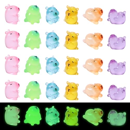 Lyreh 30stk Mini Capybara, 6 Größen Kunstharz Niedliche Leuchtende Miniatur-Capybaras Lustige Kleine Spielzeuge Praktisches Zubehör für Mikrolandschaft Garten Büro Schreibtischdekoration Lyreh 30stk Mini Capybara, 6 Größen Kunstharz Niedliche Leuchtende Miniatur-Capybaras Lustige Kleine Spielzeuge Praktisches Zubehör für Mikrolandschaft Garten Büro Schreibtischdekoration von Lyreh