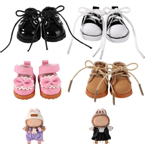 Lyreh 4 Paar 17cm Puppen Schuhe, 4 Stile Modisches Zartes und Süßes Puppenkleidung Zubehör aus PVC Einschließlich Leder Segeltuch Prinzessinnen Schuhe und Kampfstiefel Lyreh 4 Paar 17cm Puppen Schuhe, 4 Stile Modisches Zartes und Süßes Puppenkleidung Zubehör aus PVC Einschließlich Leder Segeltuch Prinzessinnen Schuhe und Kampfstiefel von Lyreh
