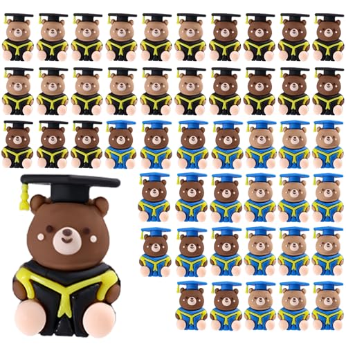 Lyreh 48 Abschluss Bärchen, Braun & Dunkelbraun Niedliche Kleine Bärenfiguren aus PVC Miniatur-Statuen zum Schulabschluss Mini-Geschenke für Partygeschenke Lyreh 48 Abschluss Bärchen, Braun & Dunkelbraun Niedliche Kleine Bärenfiguren aus PVC Miniatur-Statuen zum Schulabschluss Mini-Geschenke für Partygeschenke von Lyreh