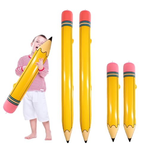 Lyreh 4stk Aufblasbare Bleistifte, 2 Größen Lustige Große Aufblasbare Bleistifte Schulanfang Ballondekorationen Praktisches Ornamentzubehör für Geburtstagspartys Klassenzimmer Lyreh 4stk Aufblasbare Bleistifte, 2 Größen Lustige Große Aufblasbare Bleistifte Schulanfang Ballondekorationen Praktisches Ornamentzubehör für Geburtstagspartys Klassenzimmer von Lyreh