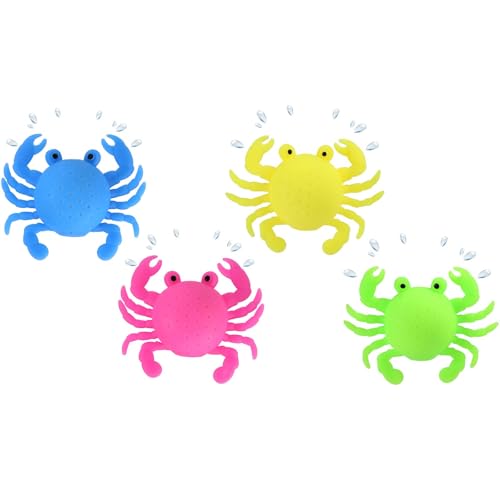 Lyreh 4stk Krabben-Wasserbälle, 4 Farben Schwimmendes Poolspielzeug Gummi Krabbe Sensorisch Stressreduzierend Wasserbombe Spritzball Badespielzeug Schwimmbad Sommer Goodie-Bag-Füller Partygeschenke Lyreh 4stk Krabben-Wasserbälle, 4 Farben Schwimmendes Poolspielzeug Gummi Krabbe Sensorisch Stressreduzierend Wasserbombe Spritzball Badespielzeug Schwimmbad Sommer Goodie-Bag-Füller Partygeschenke von Lyreh