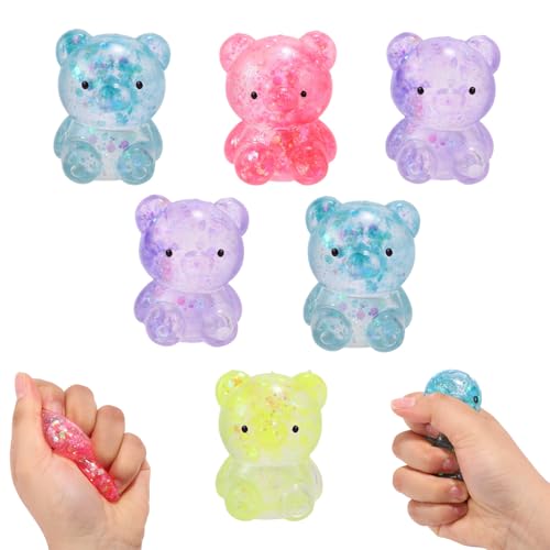Lyreh 6st Gummibärchen, Süßer Stressball Stressball Bär Sensorisches Zappelspielzeug Bunt Weich Dekompressionsspielzeug Tiere für Kinder Erwachsene Beruhigendes Geschenk Partygeschenk Lyreh 6st Gummibärchen, Süßer Stressball Stressball Bär Sensorisches Zappelspielzeug Bunt Weich Dekompressionsspielzeug Tiere für Kinder Erwachsene Beruhigendes Geschenk Partygeschenk von Lyreh