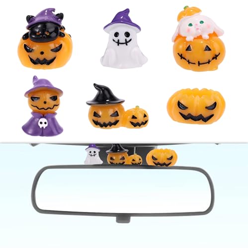Lyreh 6stk Mini Halloween Figuren, Miniatur Auto-Rückspiegel-Dekorationen aus Kunstharz Lustige Kleine Auto-Kunstharz-Dekorationen Geeignet als Geschenk für Freunde Kollegen Lyreh 6stk Mini Halloween Figuren, Miniatur Auto-Rückspiegel-Dekorationen aus Kunstharz Lustige Kleine Auto-Kunstharz-Dekorationen Geeignet als Geschenk für Freunde Kollegen von Lyreh