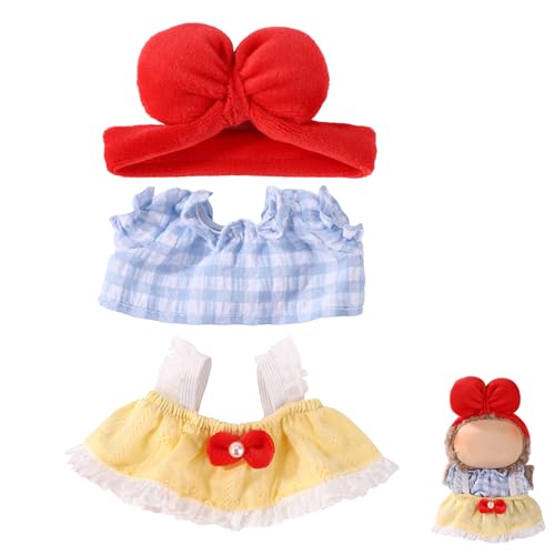 Lyreh Kleidung für 17cm Große Puppen, Süßes Plüschpuppen-Outfit-Set Dekorationszubehör und Geschenk für Verkleidungsbegeisterte und Sammler Lyreh Kleidung für 17cm Große Puppen, Süßes Plüschpuppen-Outfit-Set Dekorationszubehör und Geschenk für Verkleidungsbegeisterte und Sammler von Lyreh