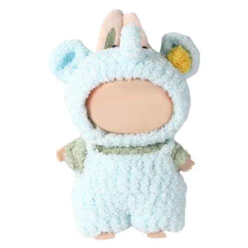 Lyreh Puppenkleidungs Set, Süßer Stylischer Jumpsuit mit Elefantenhut Lustiges Puppen Outfit Set Geeignet zum Anziehen Präsentieren von Lyreh