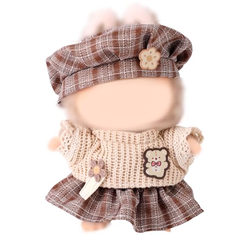 Lyreh Puppenkleidungsset für Plüschpuppen, 17 cm Designer Plüschpuppenkleidung Plüschspielzeug Rock Outfit Süße Weiche Puppenzubehör zur Sammlungspräsentation Lyreh Puppenkleidungsset für Plüschpuppen, 17 cm Designer Plüschpuppenkleidung Plüschspielzeug Rock Outfit Süße Weiche Puppenzubehör zur Sammlungspräsentation von Lyreh