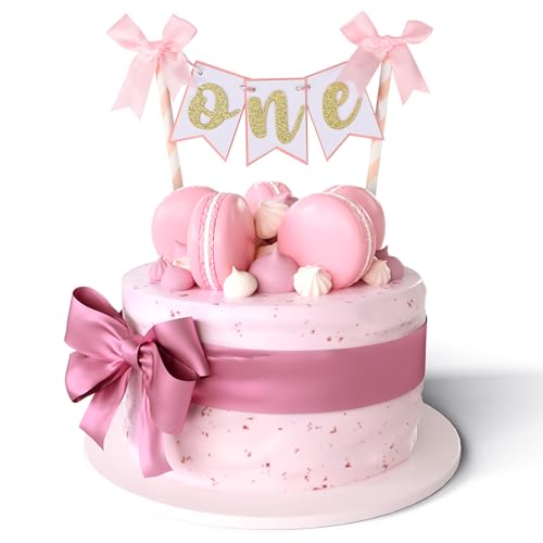 Lyreh Rosa Schleifenband-Kuchenaufsatz, Süße Schleifen-Kuchenaufsätze für Den 1. Geburtstag Kuchendekoration Schleifen-Themen-Partyzubehör für Geburtstags-Babyparty Lyreh Rosa Schleifenband-Kuchenaufsatz, Süße Schleifen-Kuchenaufsätze für Den 1. Geburtstag Kuchendekoration Schleifen-Themen-Partyzubehör für Geburtstags-Babyparty von Lyreh