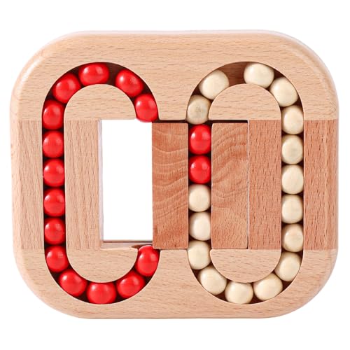 Lyreh Rotierendes Magic Bean Puzzle, Rotierender Magic Bean Würfel Spinner-Zauberspielzeug Holz-Denkspiel Sensorikspiel für Kinder und Erwachsene von Lyreh