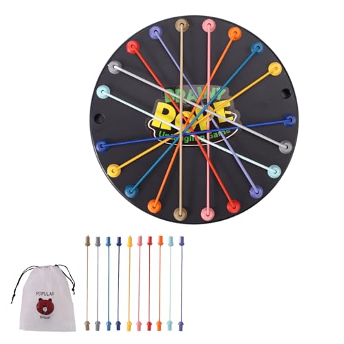 Lyreh Seilentwirrungsspiel, Mehrstufiges Herausforderungs Twisted Rope Spiel für Eltern-Kind-Interaktion Familientreffen Partys Camping Inklusive 32stk Artikeln von Lyreh