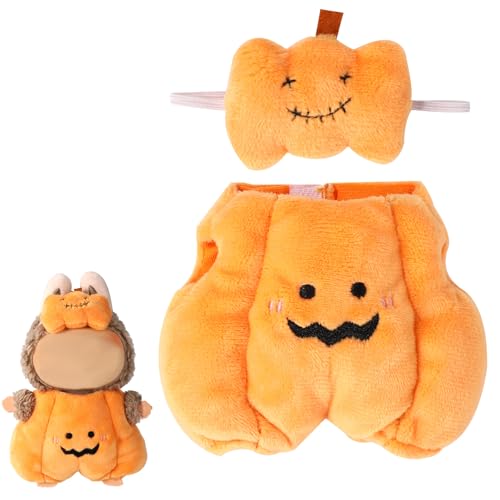Puppen Halloween Outfits, Süßer Kürbis-Jumpsuit mit Orangefarbenem Kopfschmuck Lustige Puppen-Outfits zum Schmücken und Präsentieren Puppen Halloween Outfits, Süßer Kürbis-Jumpsuit mit Orangefarbenem Kopfschmuck Lustige Puppen-Outfits zum Schmücken und Präsentieren von Lyreh