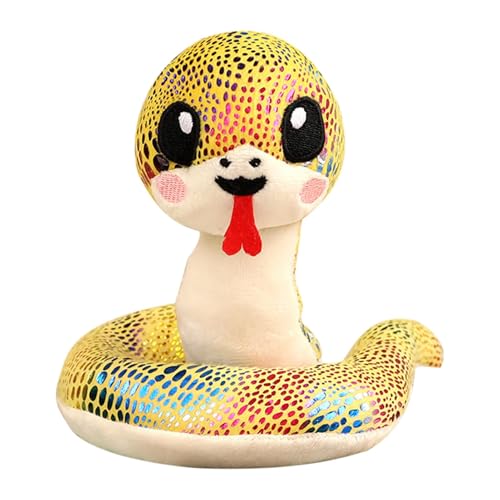 Chinesisches Neujahrsschlangenspielzeug, Schlange Plüschtier | Schlange Maskottchen Plüsch Ornament Silvester Maskottchen Schlange Plüsch für Jungen und Mädchen, Schlafbegleiterspielzeug, Gold Chinesisches Neujahrsschlangenspielzeug, Schlange Plüschtier | Schlange Maskottchen Plüsch Ornament Silvester Maskottchen Schlange Plüsch für Jungen und Mädchen, Schlafbegleiterspielzeug, Gold von Lyricalist