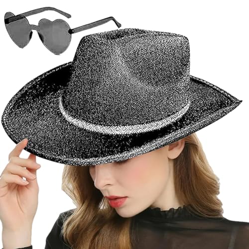 Glitzernder Cowboyhut, Disco-Cowboyhut, niedlich, glitzernd, Goldpuder, Partyzubehör, Paillettenhut, Party-Zubehör Glitzernder Cowboyhut, Disco-Cowboyhut, niedlich, glitzernd, Goldpuder, Partyzubehör, Paillettenhut, Party-Zubehör von Lyricalist