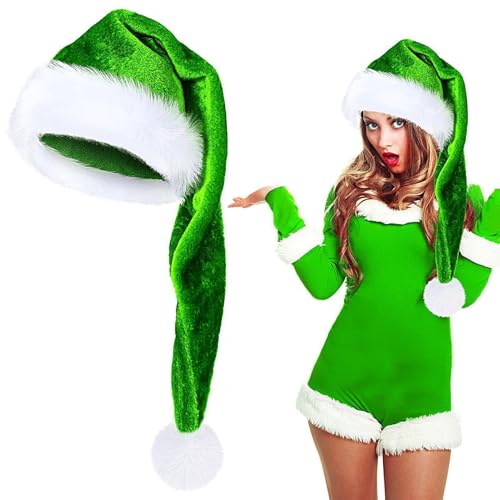 Großer Weihnachtsmannhut, lange Weihnachtsmannmützen für Erwachsene | Weihnachtsmannmützen aus weichem Samt, Cosplay-Kostüm, Unisex-Hut für Erwachsene für Weihnachtsfeiern und Weihnachtsfeiern Großer Weihnachtsmannhut, lange Weihnachtsmannmützen für Erwachsene | Weihnachtsmannmützen aus weichem Samt, Cosplay-Kostüm, Unisex-Hut für Erwachsene für Weihnachtsfeiern und Weihnachtsfeiern von Lyricalist