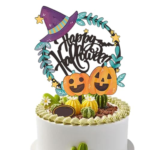 Happy Halloween-Kuchendekoration, Halloween-Kuchenaufsatz, Halloween-Kuchen-Plugin, Dessert für Party – Karten zur Dekoration von Kuchen, Tischdekoration, Dekorationen von Lyricalist