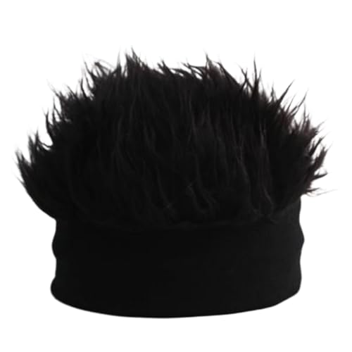 Hip Hop-Perückenhut, Hut mit befestigtem Haar, verstellbarer Schirm, atmungsaktives Kunsthaar, einzigartige Perückenkappe, lustige kurze Perückenkappe, D-Hüte Hip Hop-Perückenhut, Hut mit befestigtem Haar, verstellbarer Schirm, atmungsaktives Kunsthaar, einzigartige Perückenkappe, lustige kurze Perückenkappe, D-Hüte von Lyricalist