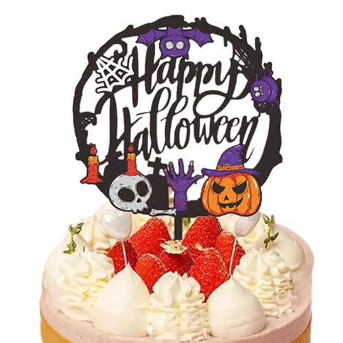 Horror-Kuchendekoration, Happy Halloween-Kuchenaufsatz – Halloween-Kuchen-Plugin, Party-Dessert, Kuchendekoration, Tischdekoration, Dekoration von Lyricalist