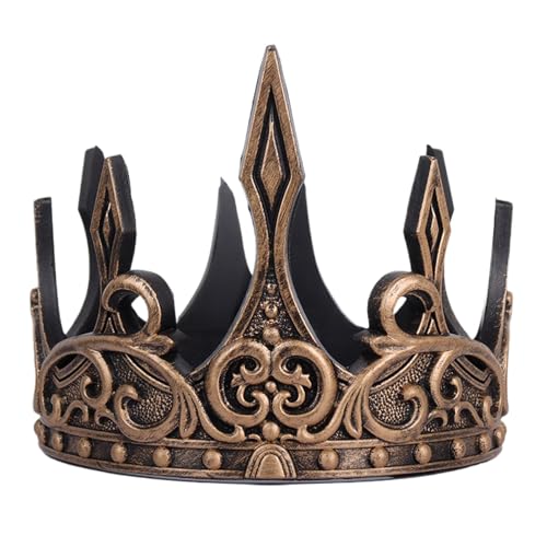 Lyricalist King Crown - Royal Prince Tiara Headwear, Medieval Crown | Cosplay Props for Prom, Wedding, Halloween, King Costume Accessories, Elegant Crown for Themed Parties, Historical Dress-Up Lyricalist King Crown - Royal Prince Tiara Headwear, Medieval Crown | Cosplay Props for Prom, Wedding, Halloween, King Costume Accessories, Elegant Crown for Themed Parties, Historical Dress-Up von Lyricalist