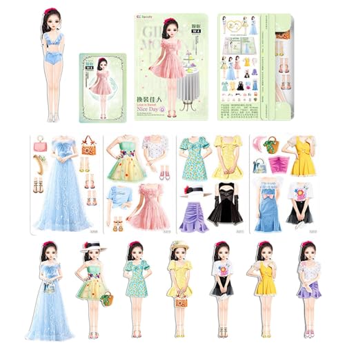 Lyricalist Puppen aus magnetischem Papier – Aufkleber für Modeprinzessin, Kostümkleid, Ausschnitte aus Papier, Prinzessin, magnetisch | bunte Puzzles für Kleidung aus Aiman-Papier Lyricalist Puppen aus magnetischem Papier – Aufkleber für Modeprinzessin, Kostümkleid, Ausschnitte aus Papier, Prinzessin, magnetisch | bunte Puzzles für Kleidung aus Aiman-Papier von Lyricalist