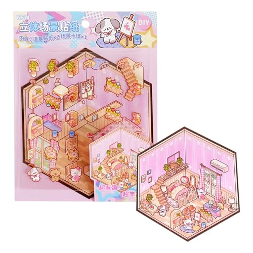 Miniatur-Szenenaufkleber, Miniatur-Szenenaufkleber-Set – Stressabbau – Erstellen Sie Ihre eigenen Bühnenaufkleber, kleine Maiso-Aufkleber Miniatur-Szenenaufkleber, Miniatur-Szenenaufkleber-Set – Stressabbau – Erstellen Sie Ihre eigenen Bühnenaufkleber, kleine Maiso-Aufkleber von Lyricalist