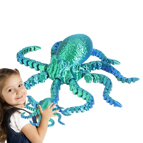 Oktopus flexibel bedruckt - Gelenkfigur, sensorisches Spielzeug | immersives Meerestier-Erlebnis, Oktopus-Spielzeug für taktile Stimulation, kreative Dekoration und Fidget Fun für Oktopus flexibel bedruckt - Gelenkfigur, sensorisches Spielzeug | immersives Meerestier-Erlebnis, Oktopus-Spielzeug für taktile Stimulation, kreative Dekoration und Fidget Fun für von Lyricalist