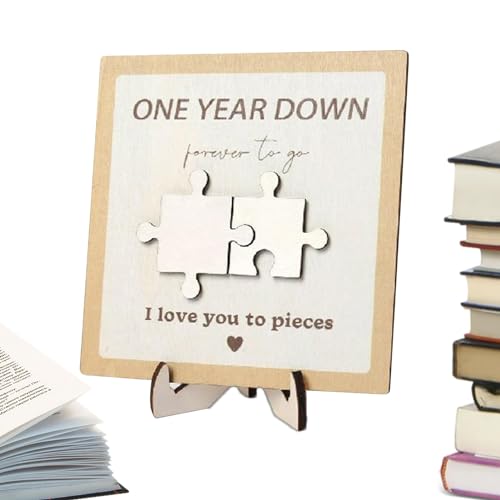 Puzzleschild für ihn, Puzzleschild aus Holz, dekoratives Schreibtischschild – Puzzleschild mit Namen, Tischdekoration, Puzzleschild in Teilen, Schild von Lyricalist