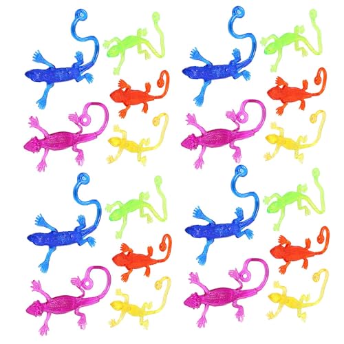 Strumpfhose für Spielzeug, Eidechse, dehnbar, Hand Fidget Toys, Eidechsen-Set, dehnbare Strumpfhose, bunte Fensterrampen, Osterkörbe, Geschenktüten und Partyzubehör von Lyricalist