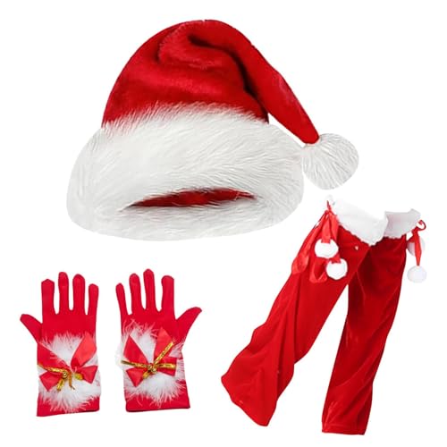 Weihnachtsmützen für Erwachsene – Weihnachtsmann-Kostüm, roter Hut Cosplay | Weihnachtsoutfits, Kostüm-Set für Geburtstage, Partys und Heiligabend, ideal für Feiern und festliche Veranstaltungen Weihnachtsmützen für Erwachsene – Weihnachtsmann-Kostüm, roter Hut Cosplay | Weihnachtsoutfits, Kostüm-Set für Geburtstage, Partys und Heiligabend, ideal für Feiern und festliche Veranstaltungen von Lyricalist